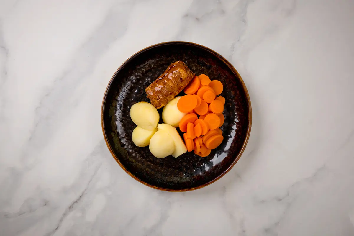 Aardappelen met wortels en slavink van De Vitaminebron