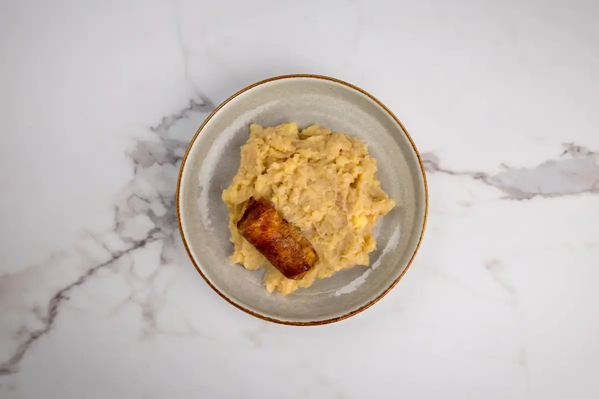 Stamppot hete bliksem met slavink van De Vitaminebron