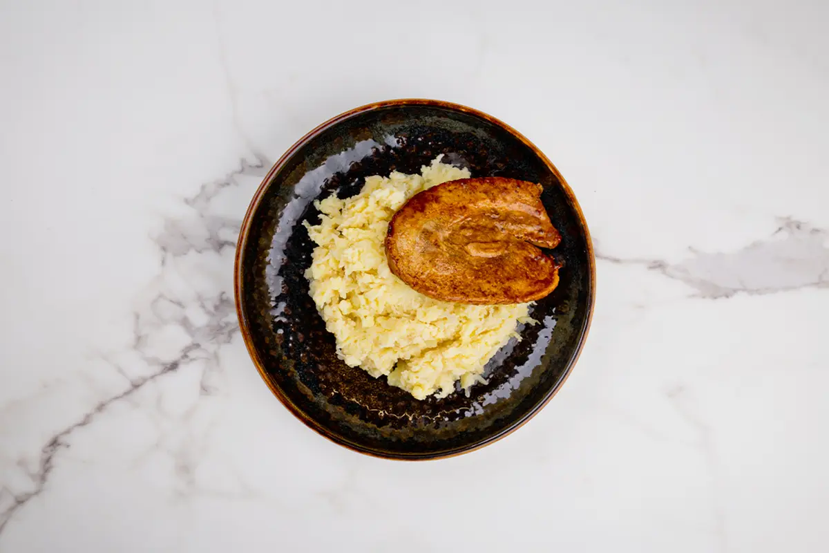 Stamppot zuurkool met speklap van De Vitaminebron